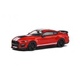 Solido- Ford Shelby Mustang GT500 Aucun Voiture Miniature de Collection, 4311502, Red, 1/43ème