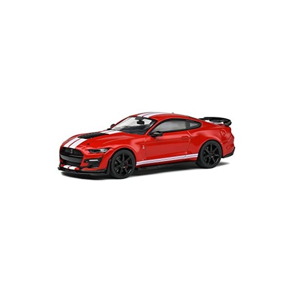 Solido- Ford Shelby Mustang GT500 Aucun Voiture Miniature de Collection, 4311502, Red, 1/43ème