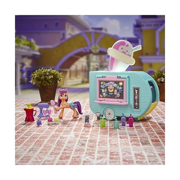 My Little Pony, Coffret Sunny Starscout Camion de Smoothies, Poney Hoof to Heart