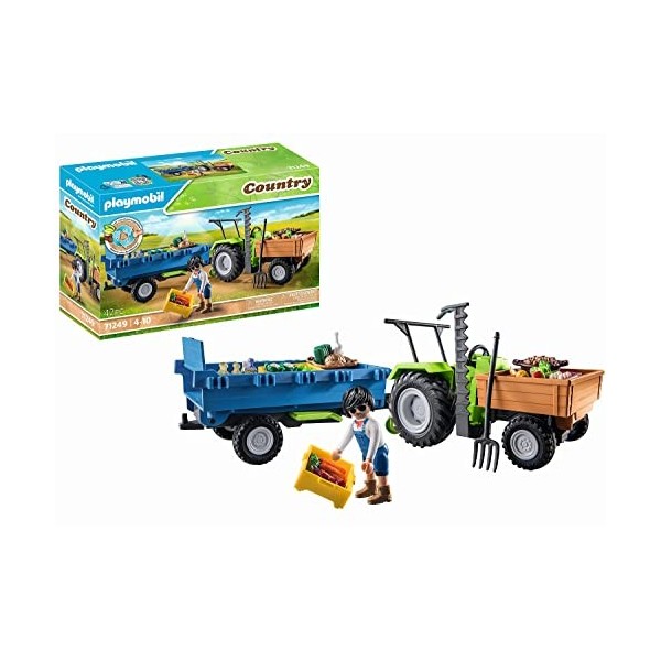 Playmobil 71249 Tracteur avec remorque