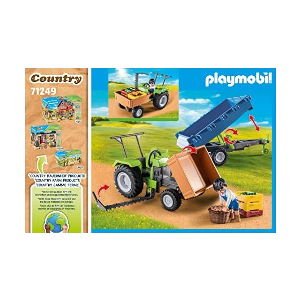 Playmobil 71249 Tracteur avec remorque