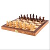 QIAOLI Échecs Ensemble déchecs magnétiques en Bois Staunton Wooden Holess Board Jeu Set avec des échecs internationaux en Bo