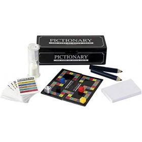 Worlds Most Classic Games - Pictionary - Monopoly - Jeu de cartes miniatures - Bundle cadeau de 3 jeux miniatures
