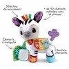 VTech – Timéo, P’tit Zèbre D’activités, Peluche Bébé interactive – 3/36 mois – Version FR