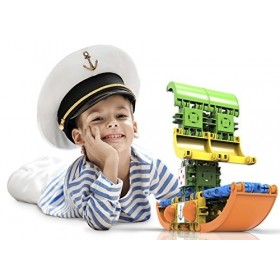 Clicformers- Jeux de Création-Set Police-72 Pièces, 802002 FR