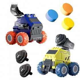 Cream Kids Kit de voiture dinertie jouet, voiture dinertie à lancer de gravillon, fonction catapulte, voiture dinertie voi