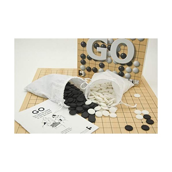 3-in-1 Beginner Go Set with Cardboard Board and Plastic Stones