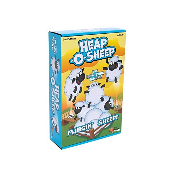 Fat Brain Toys Heap-O-Sheep - Un jeu de moutons catapultants, de 6 à adultes, de 2 à 4 joueurs
