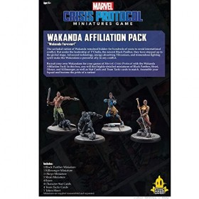 Atomic Mass Games Marvel Crisis Protocol Wakanda Affiliation Pack | Jeu de combat miniatures | Jeu de stratégie pour adultes 