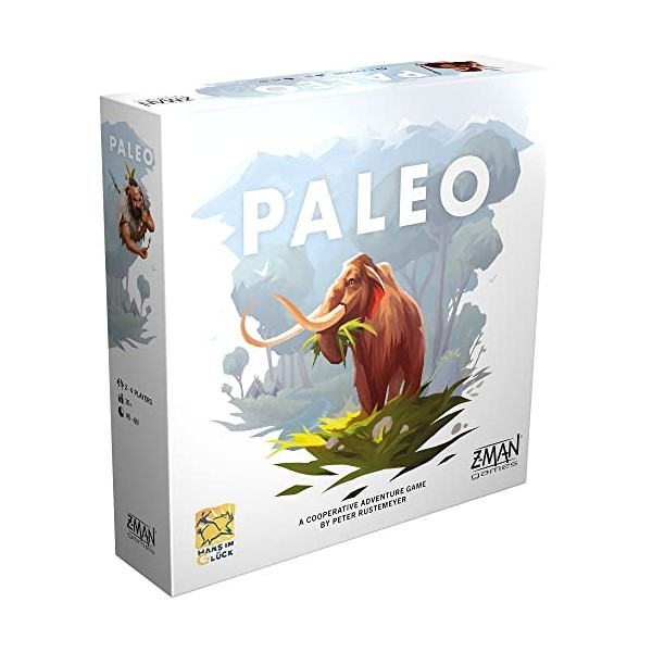 Z Man Games , Paleo , Board Game , Ages 10+ , 1-4 Players , 45-60 Minutes Playing Time