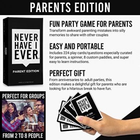 Never Have I Ever Édition Parents – Il sagit dun jeu de fête pour que les parents puissent jouer avec dautres parents et 