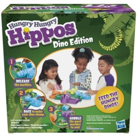 Hungry Hungry Hippos Dino Edition Board Game, Pre-School Game for Ages 4 and Up. for 2 to 4 Players Amazon Exclusive 