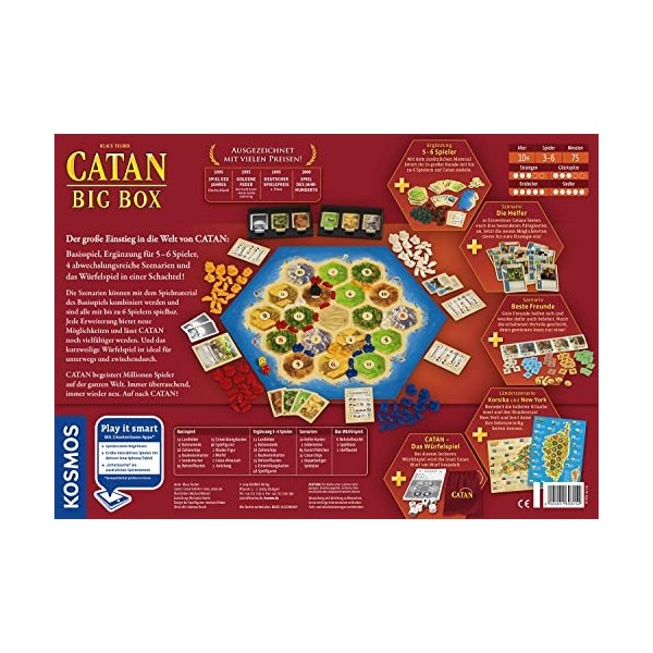 Catan - Big Box 2019: 3 - 6 Joueur - Version allemande