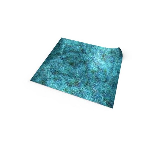 PLAYMATS- Frostgrave Bataille, Jeu, Tapis en Caoutchouc, A029-R-fg, Bleu Turquoise, 36" x 36" / 91,5 cm x 91,5 cm