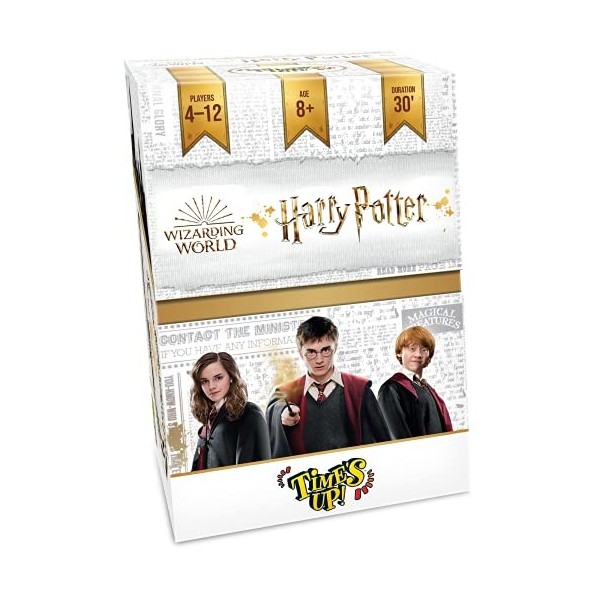 Repos , Times Up! Harry Potter, Card Game, Ages 8+, 4-12 Players, 30 Minutes Playing Time ASMTUP2EN02 