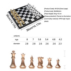 QIAOLI Échecs Échecs internationaux Portables Ensemble de Pliage Pliante Pliante déchiquier magnétique Jeu déchecs de Voyag