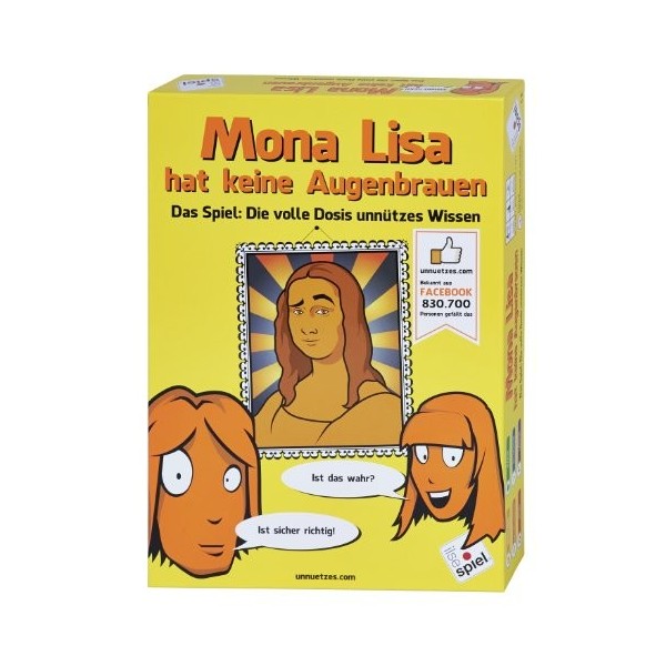 CAGO Mona Lisa na pas de sourcils - Le jeu : la dose complète de connaissances inutiles.