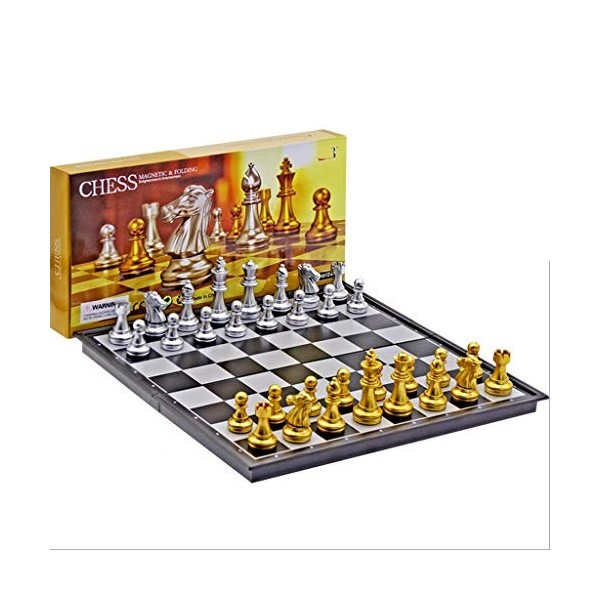 QIAOLI Échecs Voyage Set déchecs magnétiques pliants Portable Porte-Cartes éducatifs Jeu International Chess Ensemble créati