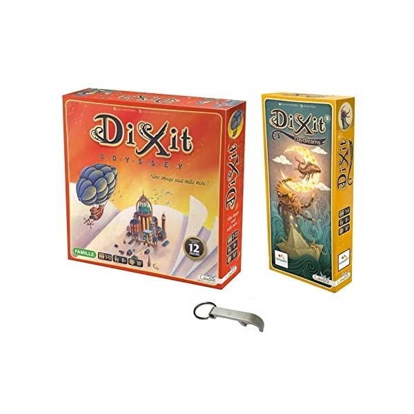 Lot 2 Jeux Dixit : Dixit Odyssey + Extension Daydreams + 1 Décapsuleur Blumie