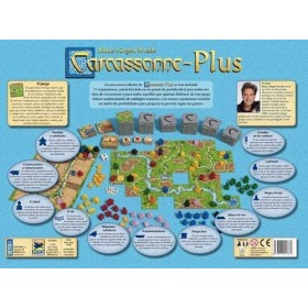 Devir BGCARPLUS3 Carcasonne Plus Kit de Base + 11 Extensions Âge recommandé 7 Ans et Plus | Version Espagnole