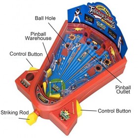 LBONG Jeu de Flipper électronique Jeux de société interactifs Parent-Enfant Mini Bureau de Flipper de Bureau pour Garçons Fil