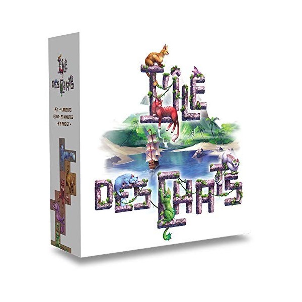 Lucky Duck Games - Lîle des Chats - Jeu de Plateau - Version Française
