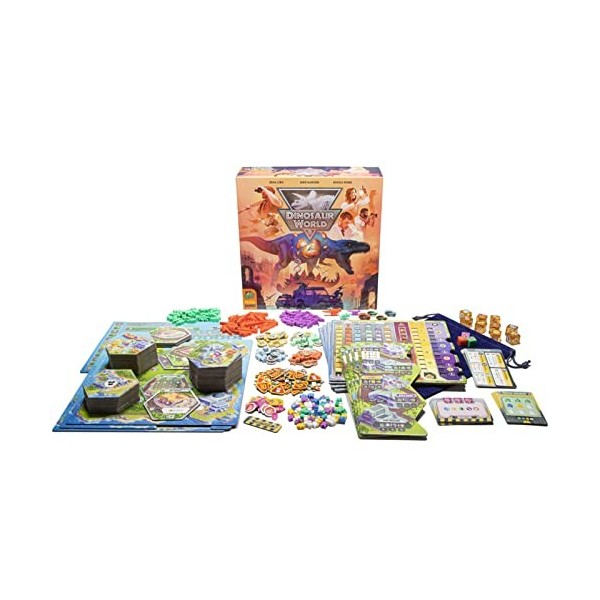 Pandasaurus - Dinosaur World - Jeu de Plateau stratégique - Thème Amusant sur Les Dinosaures - Worker Placement Game pour Adu