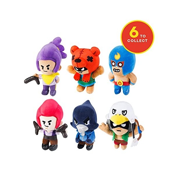 Brawl Stars COLT The Cowboy Peluche | 16,5 cm de haut | Poupée en peluche | P.M.I. Jouets sous licence officielle | Supercell