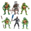 Ensemble de figurines de tortues daction animées sur le thème des ninjas, décorations de gâteau danniversaire, fournitures 