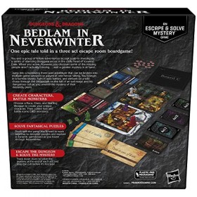 Hasbro Dungeons & Dragons : Bedlam in Neverwinter Jeu de société, Escape Room, jeux de stratégie coopératifs pour enfants de 