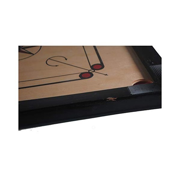 Terrapin Trading Apex Indian Wooden Wood Carrom Board 65 x 65cm + Accessoires grevistes