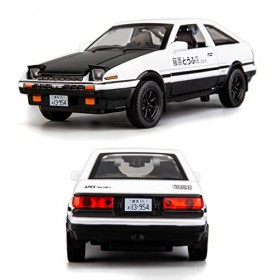TGRCM-CZ 1/32 Toyota AE86 Initiale D Model Car, en alliage de zinc, jouet de voiture avec son et lumière pour enfants, garçon