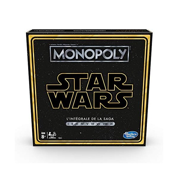 Monopoly Star Wars Saga - Jeu de Societe - Jeu de Plateau - Version Française