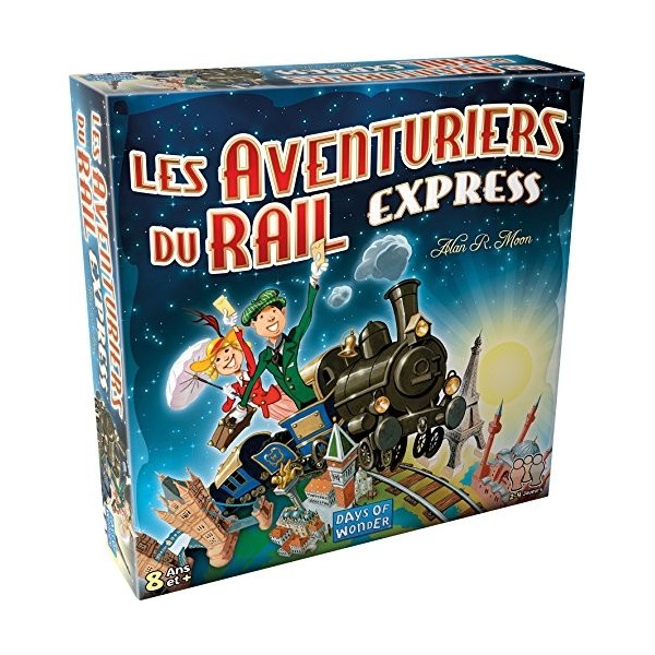 Days of Wonder | Les Aventuriers du Rail : Express | Jeu de société | À partir de 8 ans | 2 à 4 joueurs | 15 à 30 minutes