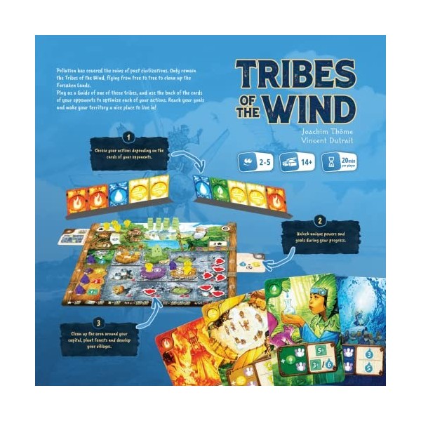 Tribes of the Wind | Jeu de stratégie | À partir de 14 ans | 2 à 5 joueurs | 60 minutes