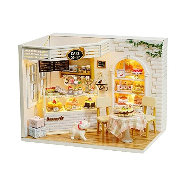 Cuteroom Kit in Miniatura Fatto a Mano da CASA Delle Bambole in Legno Fai-da-Te- Modello di Ragazza per Ragazze e Tutti i mob