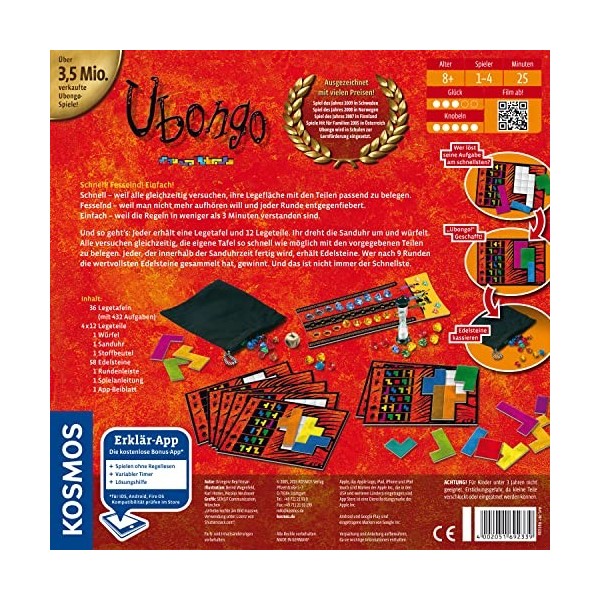 Kosmos Verlags-GmbH & Co 692339 – Ubongo Neue Edition 2