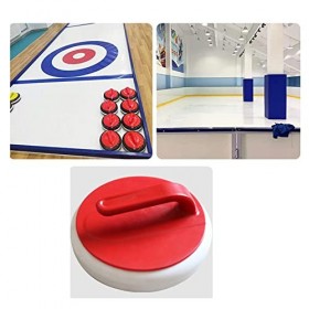 borfieon Sport de Pierre de Curling, Jeu de Palets Classique, Jeu de Plateau de Curling Jeu de Maison de Perle Coulissante po