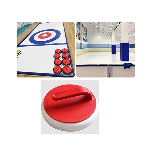 borfieon Sport de Pierre de Curling, Jeu de Palets Classique, Jeu de Plateau de Curling Jeu de Maison de Perle Coulissante po