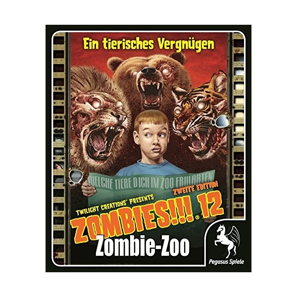 Pegasus Spiele 54212G - Zombies, 12 Zombie Zoo.