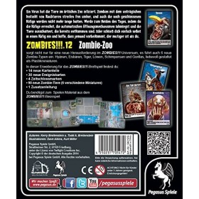 Pegasus Spiele 54212G - Zombies, 12 Zombie Zoo.