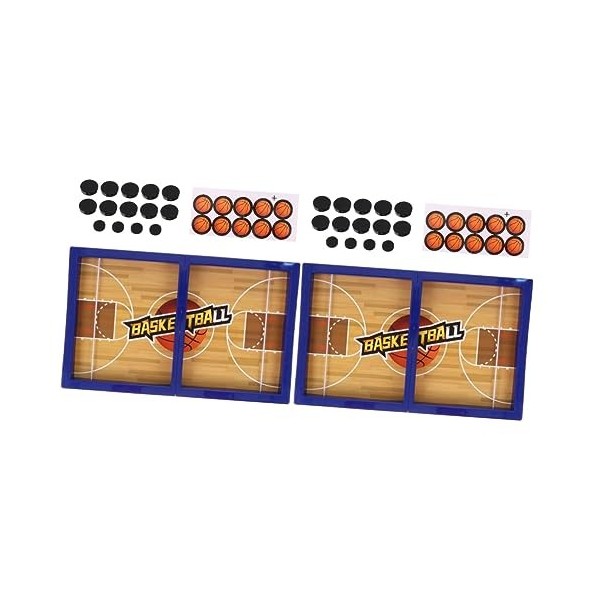 STOBOK 3 Ensembles De Catapulte De Bureau pour Enfants Mini Jouets Costume De Basket-Ball en Plastique Jouet Parent-Enfant Je