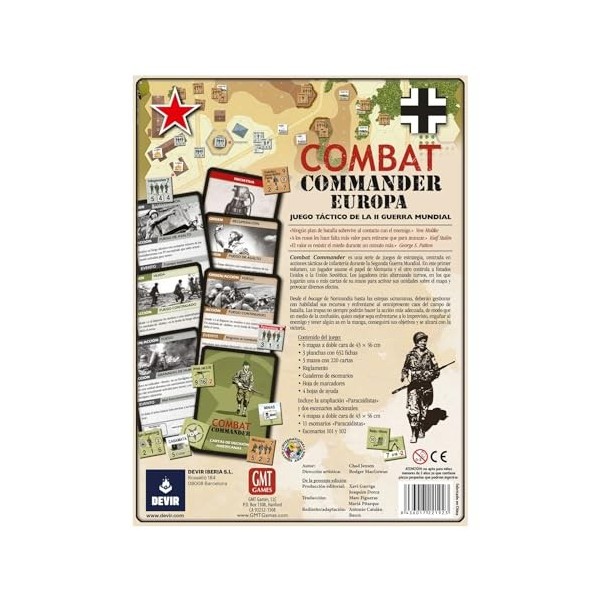 Devir - Combat Commander - Europe - Jeu de société en Espagnol 221923 