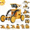 STEM Kit de Robot Solaire Jouets 12 en 1, Ensemble dExpériences Scientifiques du Bâtiment éducatif Cadeaux pour Enfants Garç