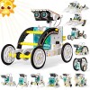 STEM Kit de Robot Solaire Jouets 12 en 1, Ensemble dExpériences Scientifiques du Bâtiment éducatif Cadeaux pour Enfants Garç