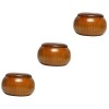 Cabilock 3 Pcs Jujube Bois Go Jar Go Game Can Professionnel Go Bowl Go Bowls Conteneur avec Couvercle Bambou Go Game Bowl Pot