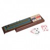 Royal CRibbage Board avec cartes, piquets et bouton Dealer