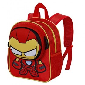 Marvel Iron Man Bobblehead-Sac à dos Pocket, Rouge