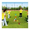 Jeux De Jour sur Le Terrain, Jeux Dempilement De Blocs pour Adultes Et Enfants, Jeux De Coordination œil-Main Size:5pcs,Colo