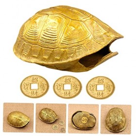 Abaodam 2 Ensembles De Coquille De Tortue Outil De Divination Décoration De La Maison Décor De Bureau Décor De Bureau Ornemen